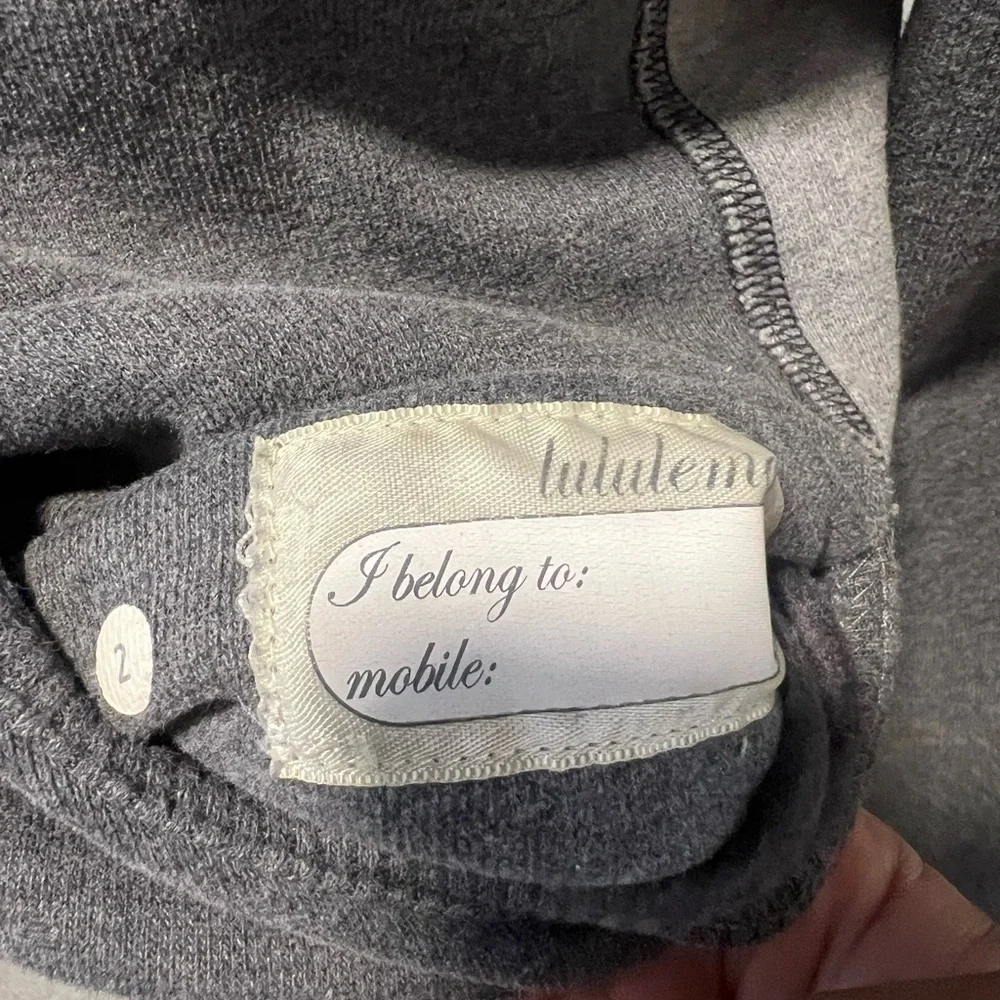 lululemon Old Rare Scuba Fleece Zip-Up Two Tone Gray Jacket